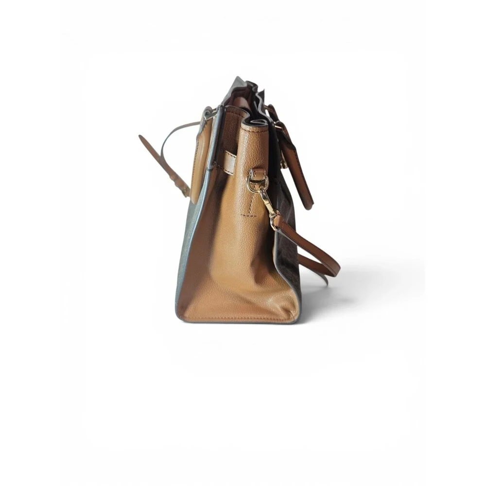 Michael Kors Hamilton Logo Satchel Bag Medium Brown